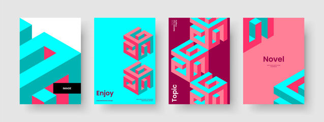 Fototapeta premium Modern Report Layout. Abstract Business Presentation Design. Creative Banner Template. Poster. Book Cover. Background. Brochure. Flyer. Catalog. Handbill. Newsletter. Advertising. Notebook