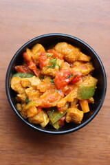 Masala soya chunk curry, vegan protein rich, Indian food