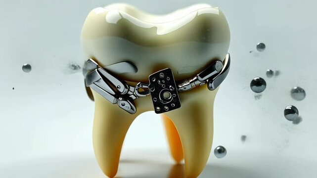Crown dental, dental prosthetics, orthodontic treatment. Tooth restoration. Braces realign crowded teeth. Implants replace missing molars. Veneers improve enamel appearance.
