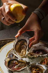 Fresh Oysters A Culinary Still Life with Lemon