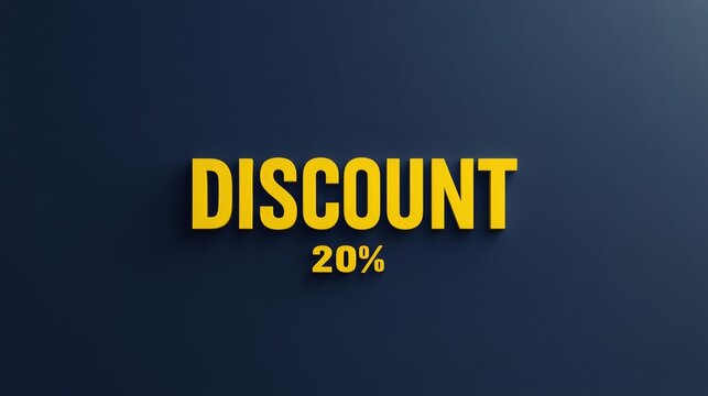Discount of 20 Percent Advertised Promoting Savings on Selected Products for a Limited Time in a Retail Setting