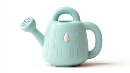 Obraz premium Light Blue Watering Can with Modern Design for Gardening and Plant Care