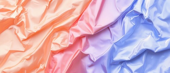 Obraz premium Abstract Silk Fabric with Gradient Colors and Soft Folds for Fashion or Design Projects