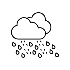 Rain  icon vector stock illustration