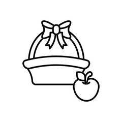 Picnic  icon vector stock illustration