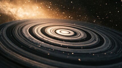 Fototapeta premium Cosmic Rings: A Celestial Tapestry of swirling gas and dust in deep space
