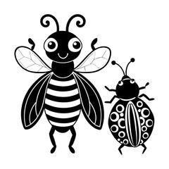 Cute Insects Silhouette Collection