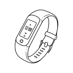 Fit Band Line Art