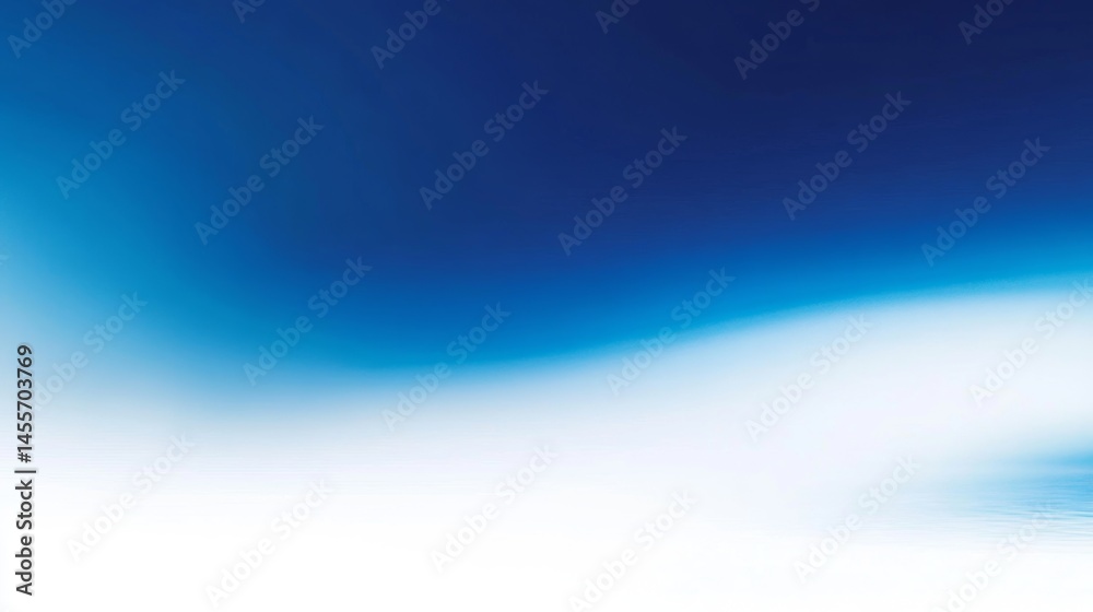 Poster soft blue waves blend together in a gradient creating a serene and calming background with light ill