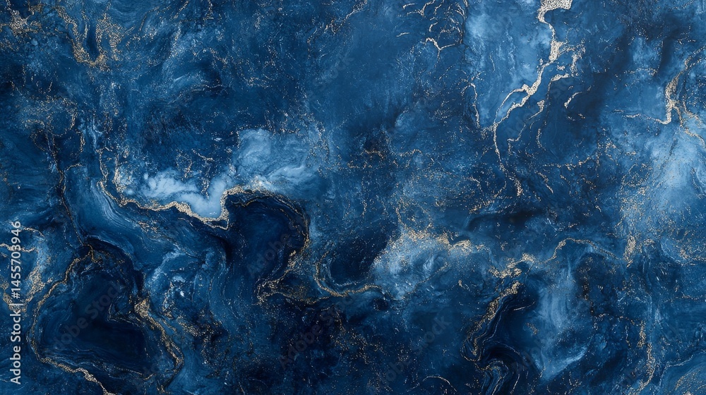 Poster textured blue surface with irregular shapes that captures light and creates a stunning abstract patt