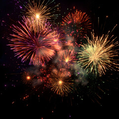 Obraz premium Fireworks Explosion Masterpiece