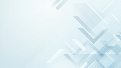 Fototapeta premium Calm Precision – Flat 2D Abstract Geometry in Dusty Gray and Pale Blue Tones