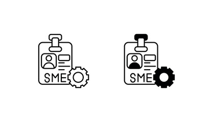 Sme icon design with white background stock illustration