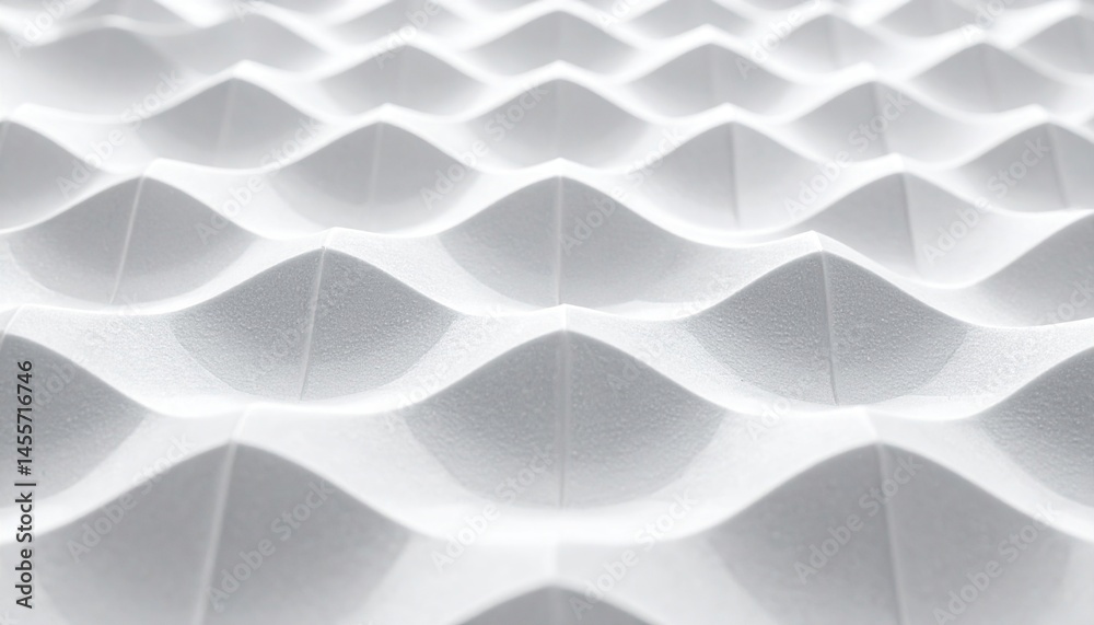 Poster dynamic display of wavy patterns abstract design visual art white environment aerial view textural c
