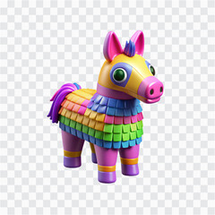 Candy Horse Icon Render | Sweet Candy Toy PNG | Colorful Horse Illustration