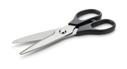 Obraz premium Close up of scissors isolated on white background showing blades and handles