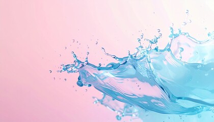 Naklejka premium Dynamic water splash action abstract environment high-resolution image creative photography modern aesthetic