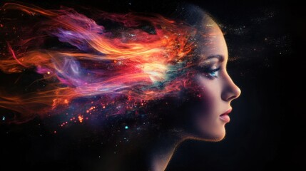 Cosmic woman imagination dreams and creativity