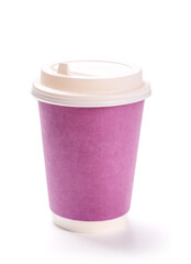 A simple and stylish paper coffee cup, perfect for takeaway beverages