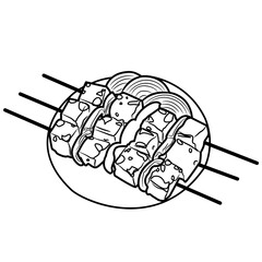 Paneer tikka Traditional India Food