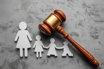 Legal proceedings involving a family unit.