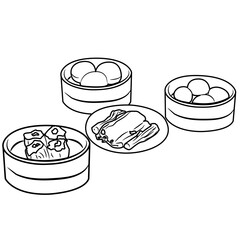 Dim sum Chinese food