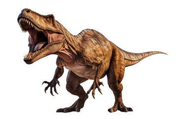 tyrannosaurus rex 3d render PNG Dinosaur reptile animal white background.