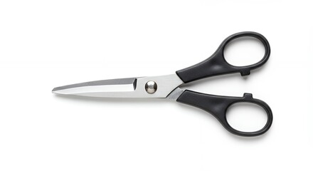 Scissors on white background isolated view of a cutting tool