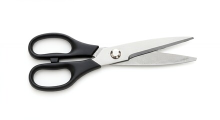 Obraz premium Scissors with black handles isolated on white background