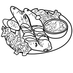 Pecel lele Indonesian Food
