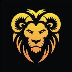 Lion logo colorfull Roiyalty design icon