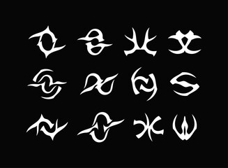 fantasy sigil magic game icon spell pack set modern