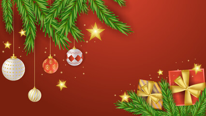 Christmas New Year Gradient Background for Background Invitation Greeting Card