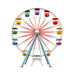 ferris wheel isolated on white Amazing Ferris Wheel Isolated On White Background