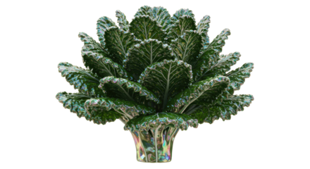 Isolated Artistic Cabbage Sculpture