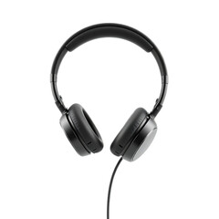 Fototapeta premium Black Over-Ear Headphones on Transparent Background