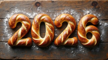 2026 aus frisch gebackenem Brot 