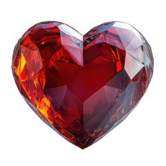 Red faceted heart png love heart png geometric heart png red gem heart png faceted gem png 3D heart png shiny heart png red heart png transparent background image