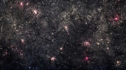 Abstract texture design with scattered lights and patterns.
