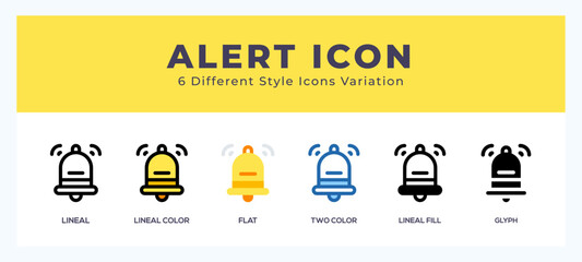 Alert icon for websites and apps. vector illustration