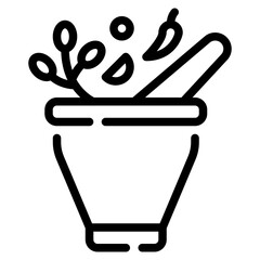 Icon mortar and pestle