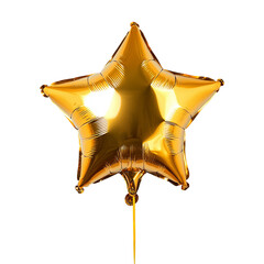 vibrant gold star-shaped balloon png