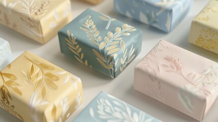 Colorful Gift Boxes with Floral Patterns for Special Occasions