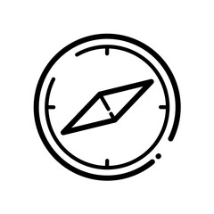 Compass icon – vector illustration