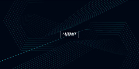 Dark background with blue line pattern. The background is smooth and minimalist, with smooth curves and sleek textures. Modern line pattern background. Vector eps10