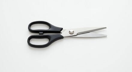 Black handle kitchen scissors