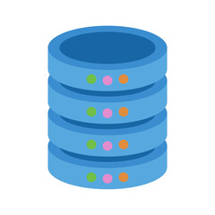 Internet data server icon. Vector.