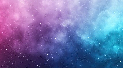 Obraz premium A vibrant, dreamy galaxy with stars and wispy clouds in blue and pink. Perfect backdrop to enhance website graphics, presentations, or posters.