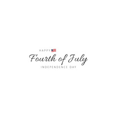 Elegant Cursive Fourth of July Lettering for Holiday Designs
