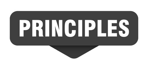 principles sticker. principles sign on transparent background